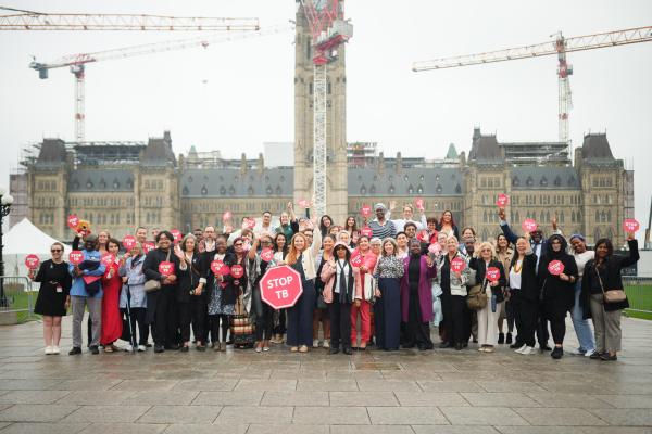 Group of advocates at Parliament Hill in Canada.